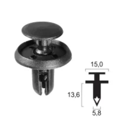 Rivetto in plastica SUZUKI - Carena