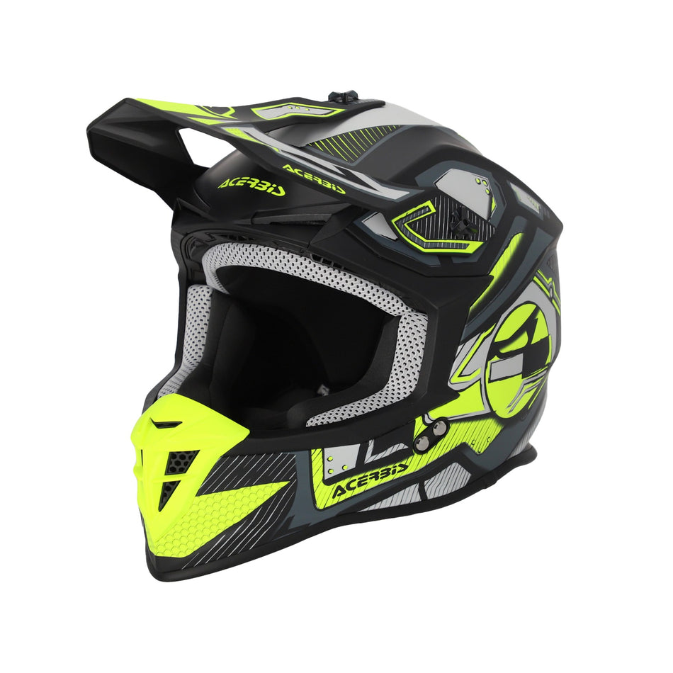 [0025316.457.064] CASCO LINEAR 2206 graphic Colore :NERO/GIALLO FL Taglia : M