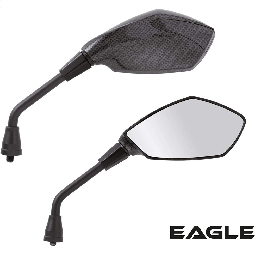 [AM.9851] Cp specchi 'EAGLE' carbon-look mm. 10 -E