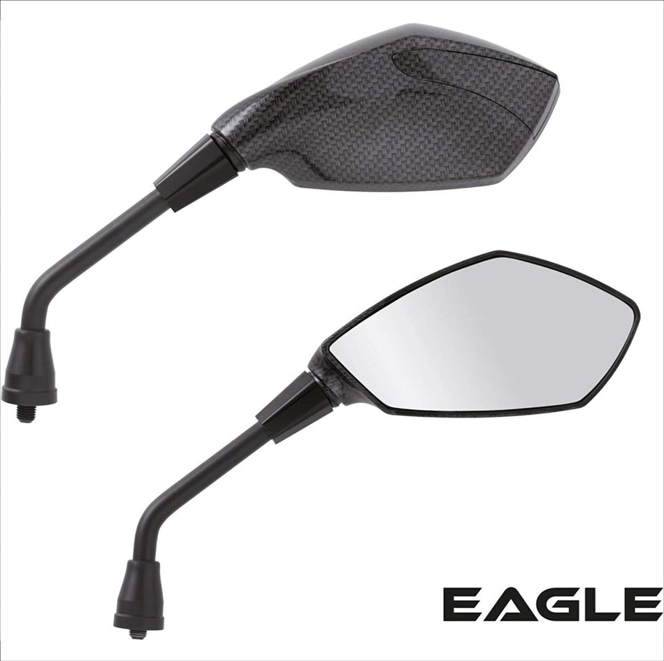 [AM.9851] Cp specchi 'EAGLE' carbon-look mm. 10 -E