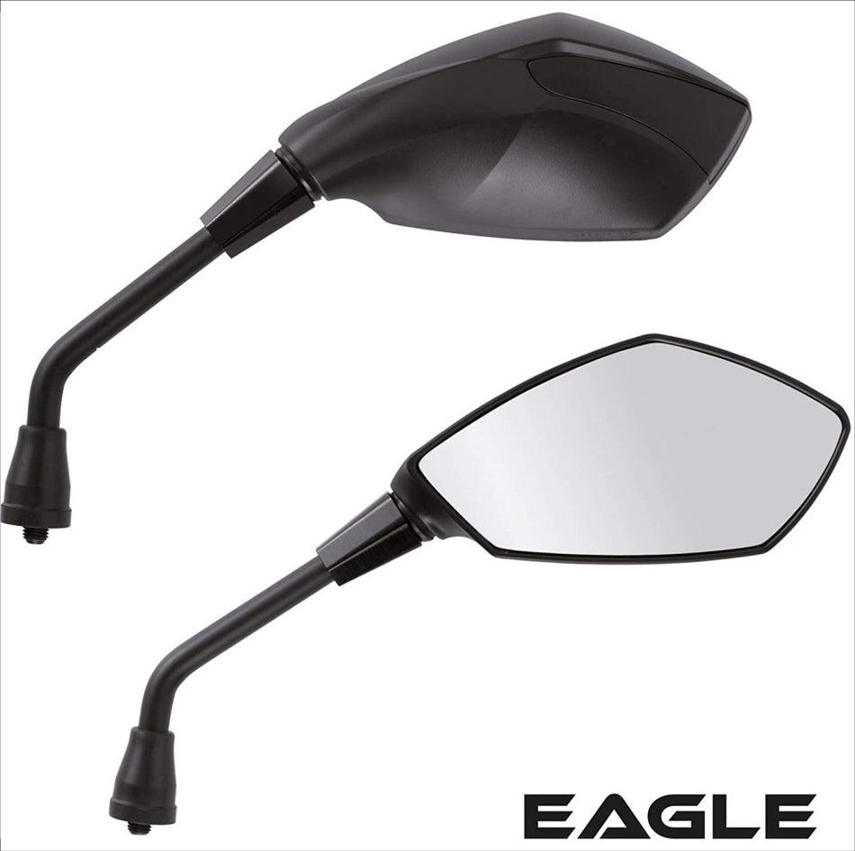 [AM.9850] Cp specchi 'EAGLE' neri mm. 10 - E