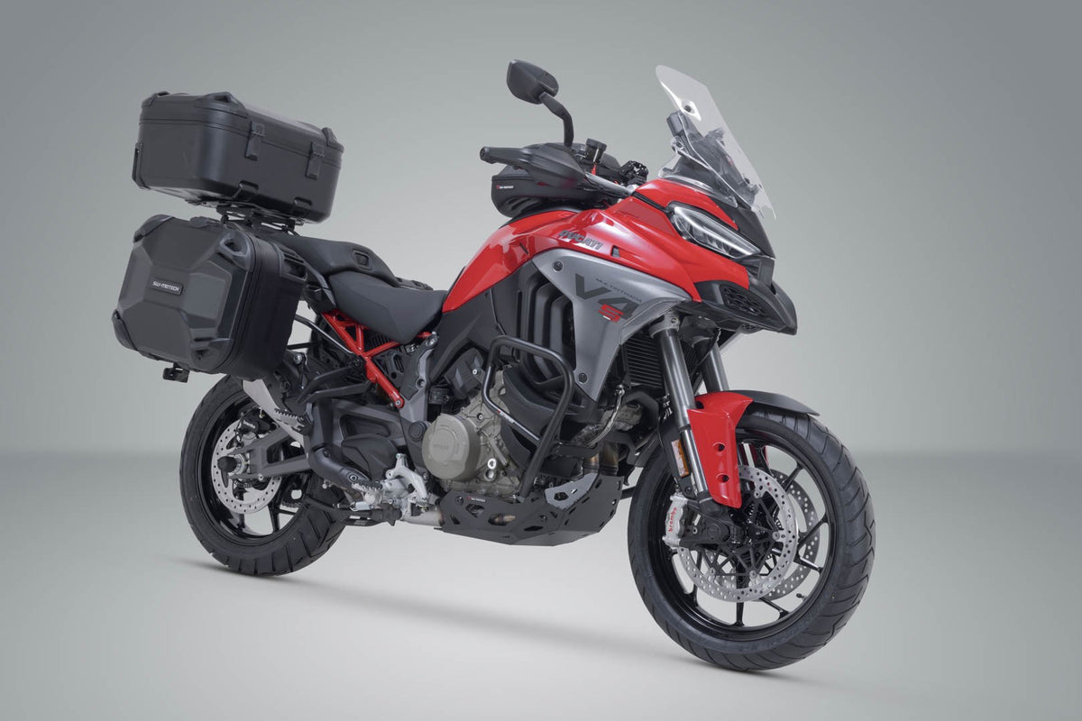 [ADV.22.822.66001/B] Set Adventure DUSC con bauletto XL Nero. Ducati Multistrada V4 (20-).
