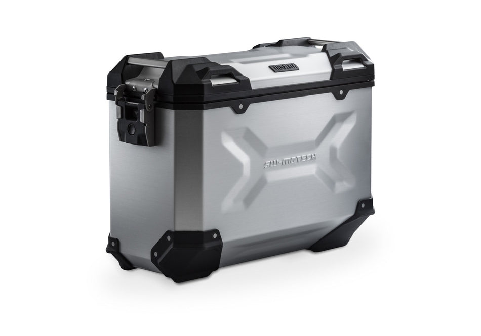 [ALK.00.733.11000L/S] TRAX ADV M Valigia laterale. Allum. 37 l. Sinistra. Argento.