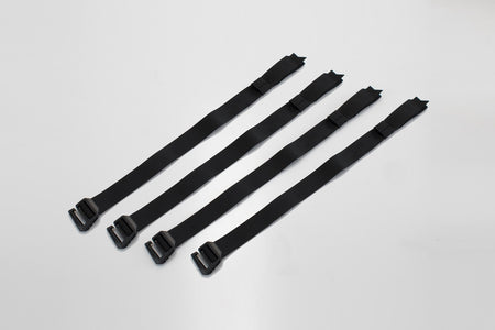 [BC.ZUB.00.097.30000] Set di cinghie SysBag Nero. 4 cinghie di fissaggio.