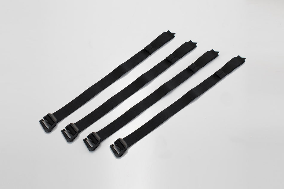 [BC.ZUB.00.097.30000] Set di cinghie SysBag Nero. 4 cinghie di fissaggio.