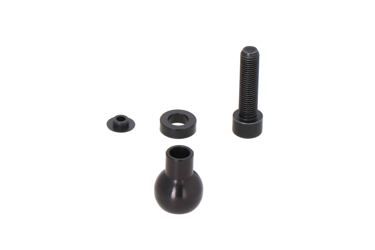 [CPA.00.424.11500/B] Sfera da 1' per filettatura specchietto M10 Per filet. M10 x 1,25 mm. Per braccio RAM. Nero.