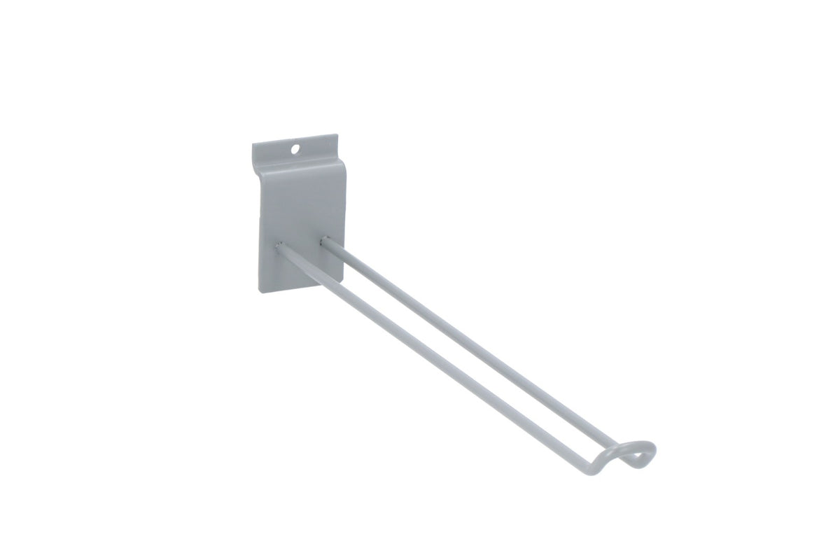 [DGS.00.910.80900] Gancio doppio per espositore vendita 300 mm L=300 mm. Rivestimento a polvere RAL 7005 opaco.