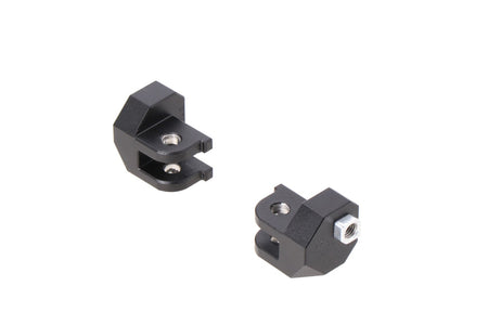 [FRS.01.011.80401/B] Materiale di montaggio per pedane regolabili ION Schwarz. Modelli Honda / BMW / Triumph / Voge