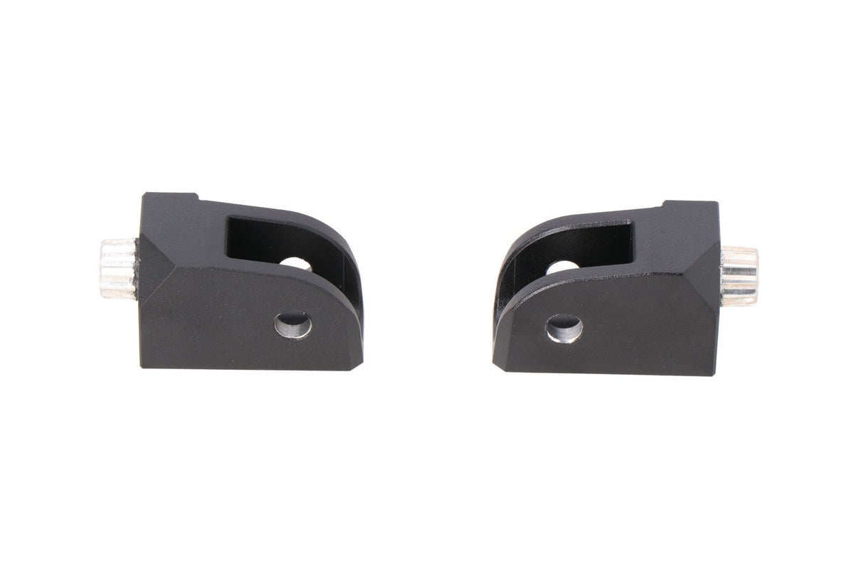 [FRS.11.112.80103/B] Materiale di montaggio per pedane regolabili EVO Nero. Triumph Tiger 800/ 900/ 1200, Scram 1200.