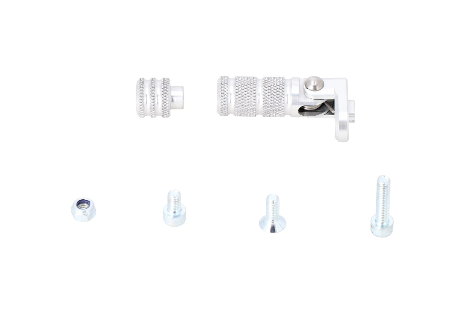 [FSC.00.127.10100/S] Gradino per pedale cambio Argento. Zigrinato. Incl. prolunga.