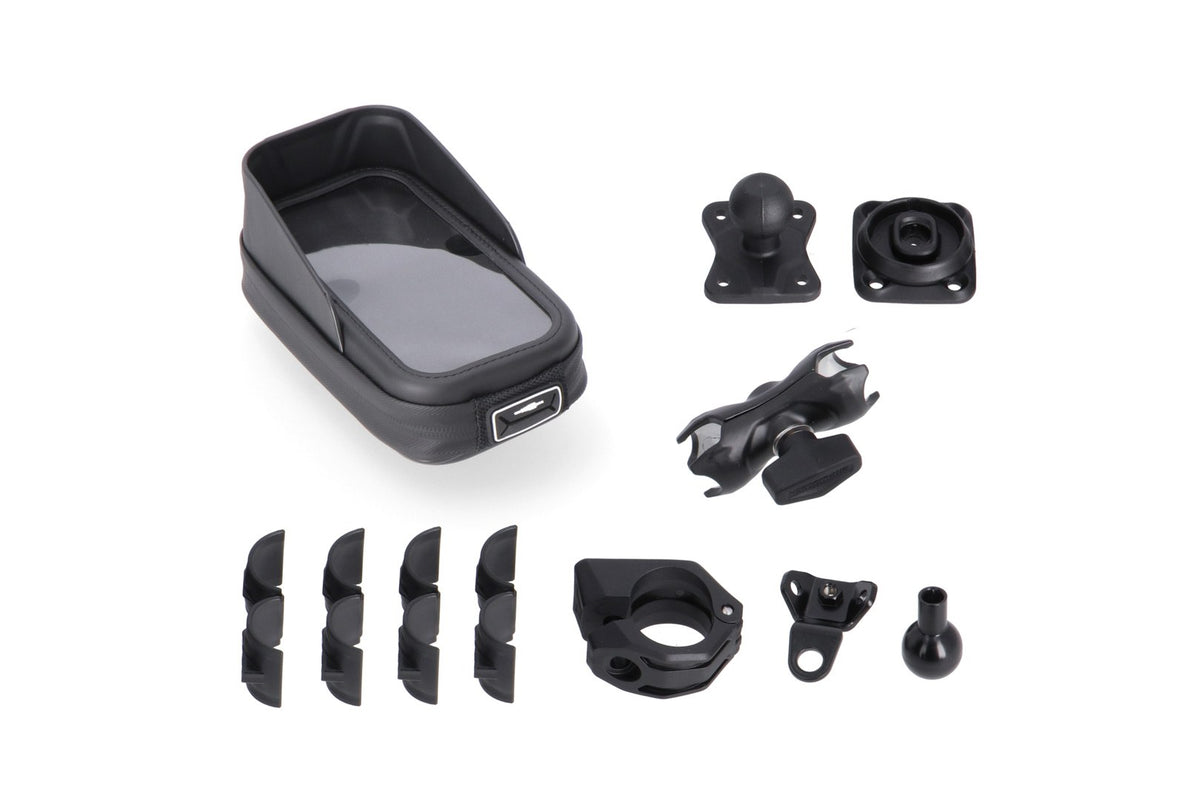 [GPS.00.308.35100] Kit navigatore universale con Phone Case Incl. braccio 2'. Per manubrio/attacco specchietto
