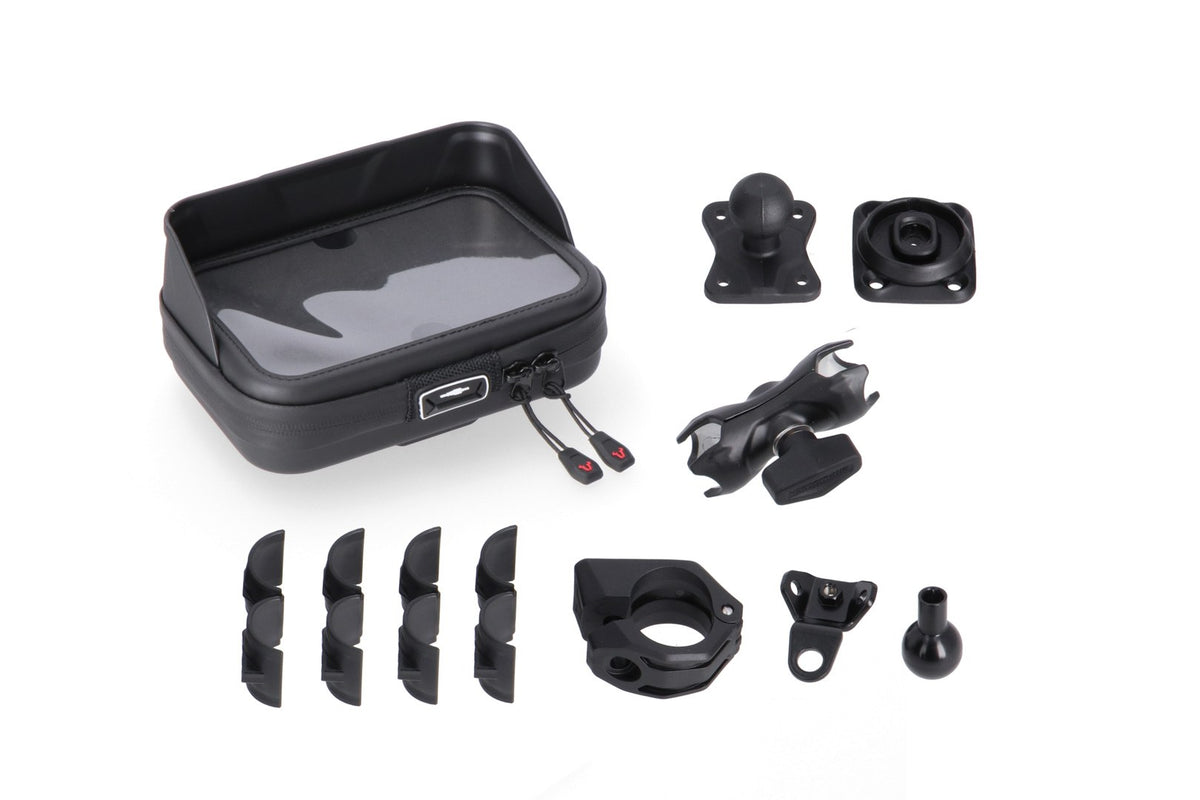 [GPS.00.308.35200] Kit navigatore universale con Navi Case Incl. braccio 2'. Per manubrio/attacco specchietto