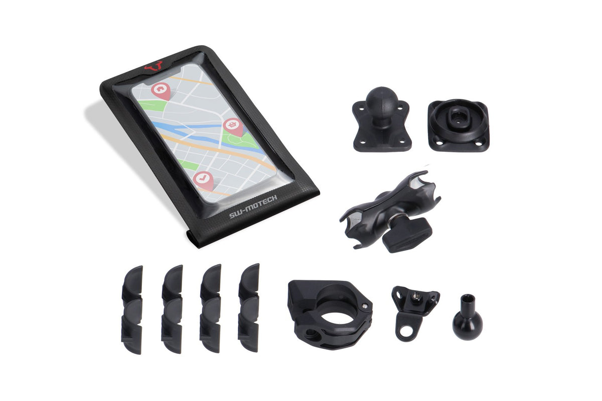 [GPS.00.308.35500] Kit navigatore universale con Smartphone Drybag Incl. braccio 2'. Per manubrio/attacco specchietto