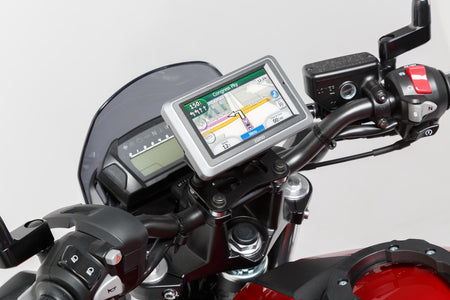 [GPS.00.646.10200/B] Supporto navigatore per manubrio Nero. Modelli BMW / Honda / Suzuki.