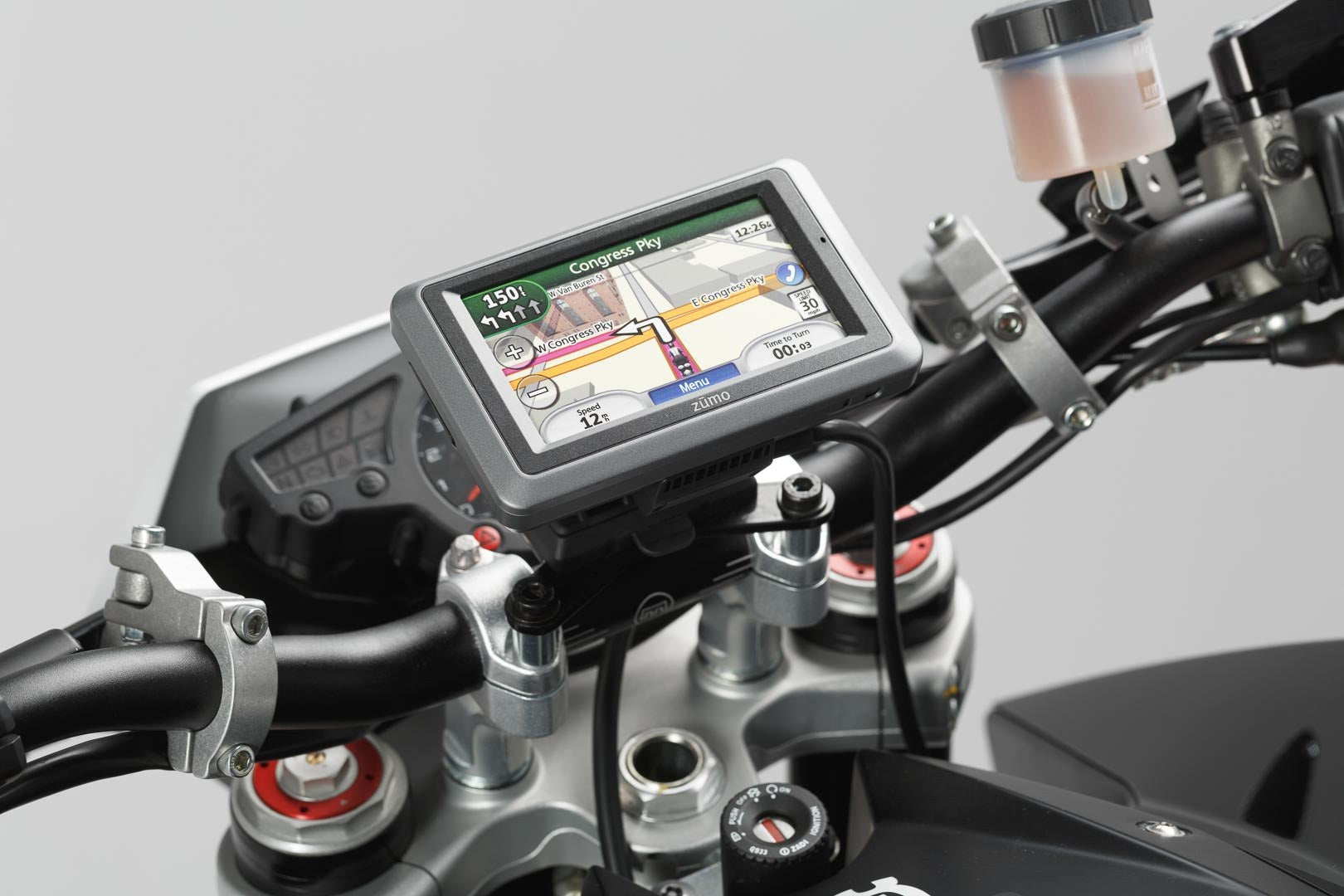 [GPS.07.646.10600/B] Supporto navigatore per manubrio Nero. Specifico del modello.