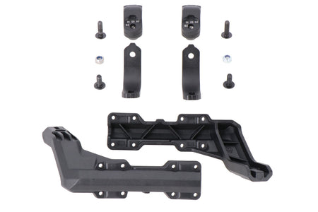 [HDG.00.220.80000/B] Kit di montaggio paramani Nero. Per manubrio da 22 mm. Attacco a 1 punto.