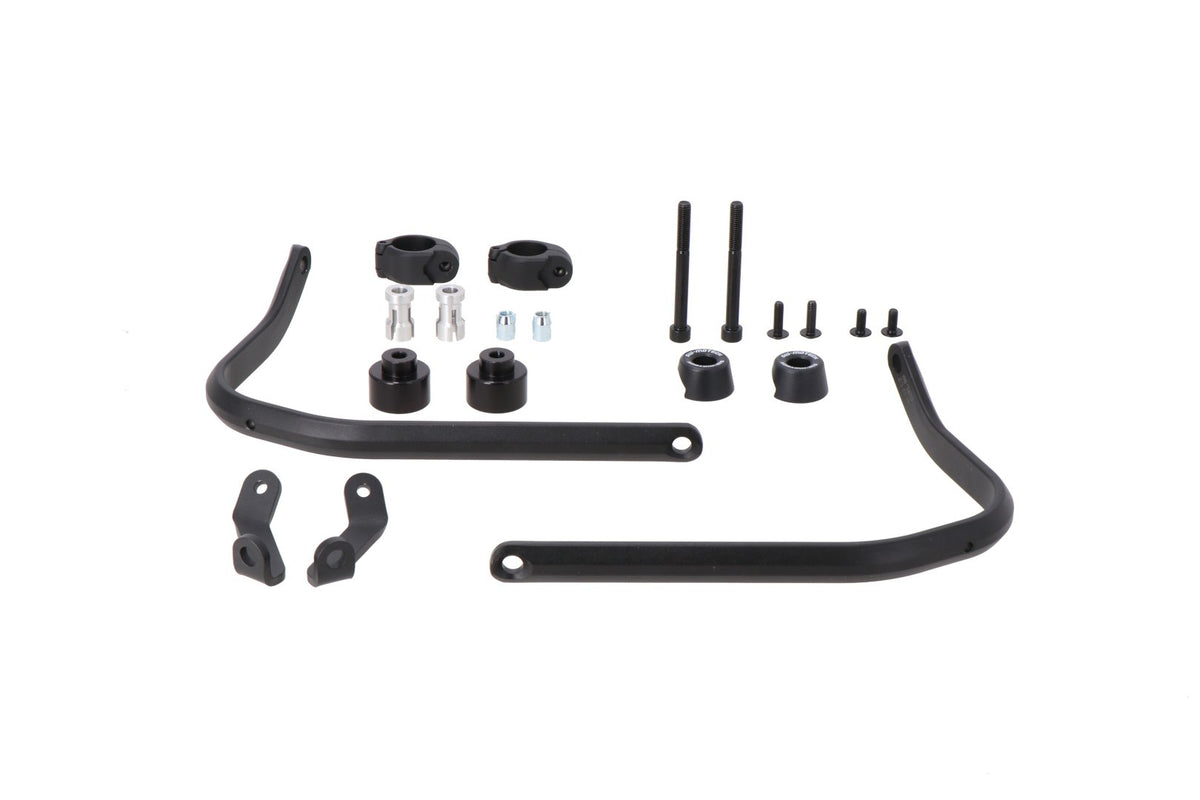 [HDG.00.220.80202/B] Kit di montaggio paramani Nero. Honda CB500X (18-), NX500 (23-).