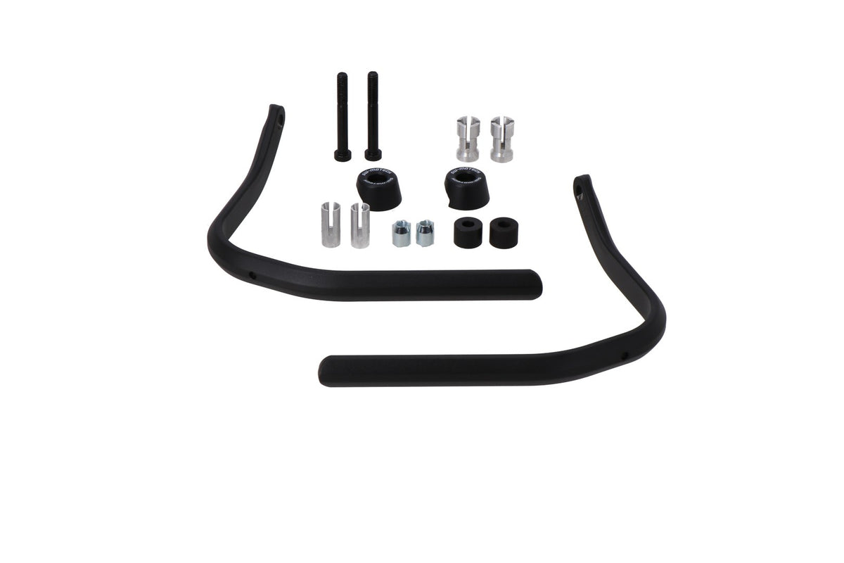 [HDG.00.220.80800/B] Kit di montaggio paramani Nero. Per manubri cavi. 22 mm fino a 1 poll.
