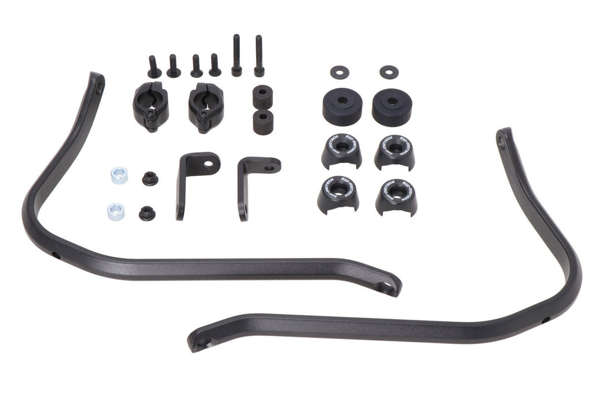 [HDG.00.220.82001/B] Kit di montaggio paramani Nero. Modelli KTM, Royal Enfield, Yamaha.