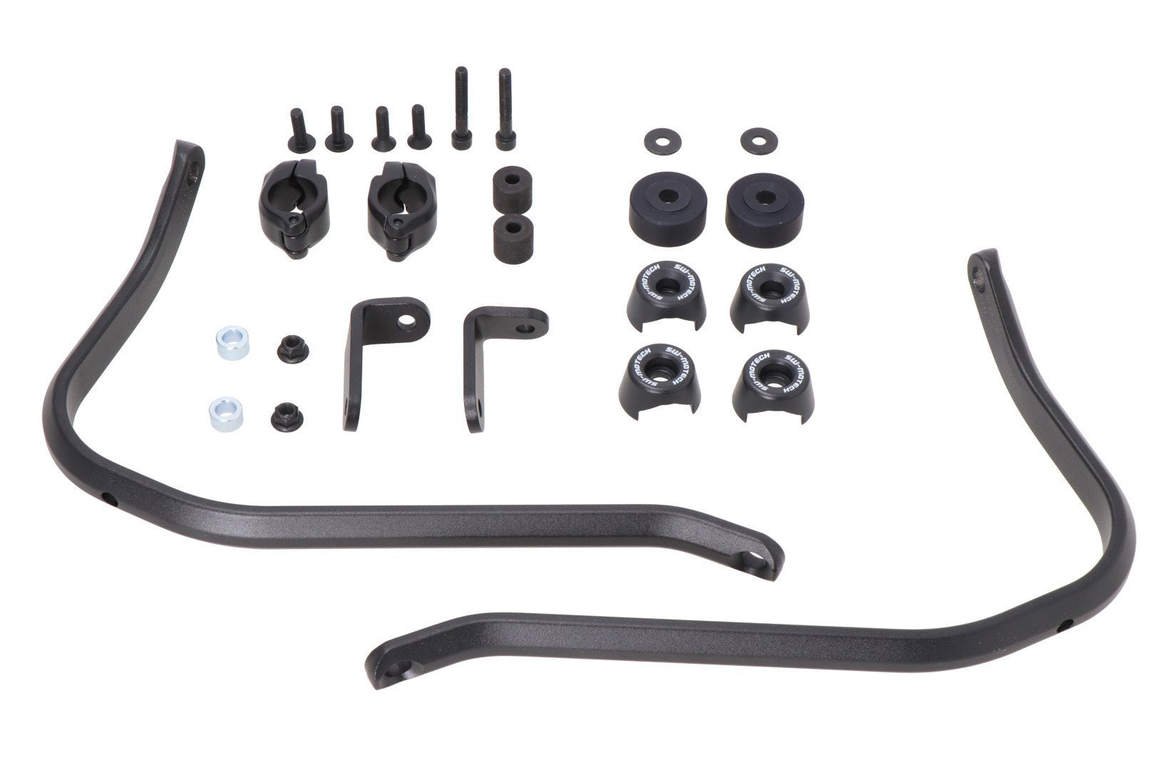 [HDG.00.220.82001/B] Kit di montaggio paramani Nero. Modelli KTM, Royal Enfield, Yamaha.