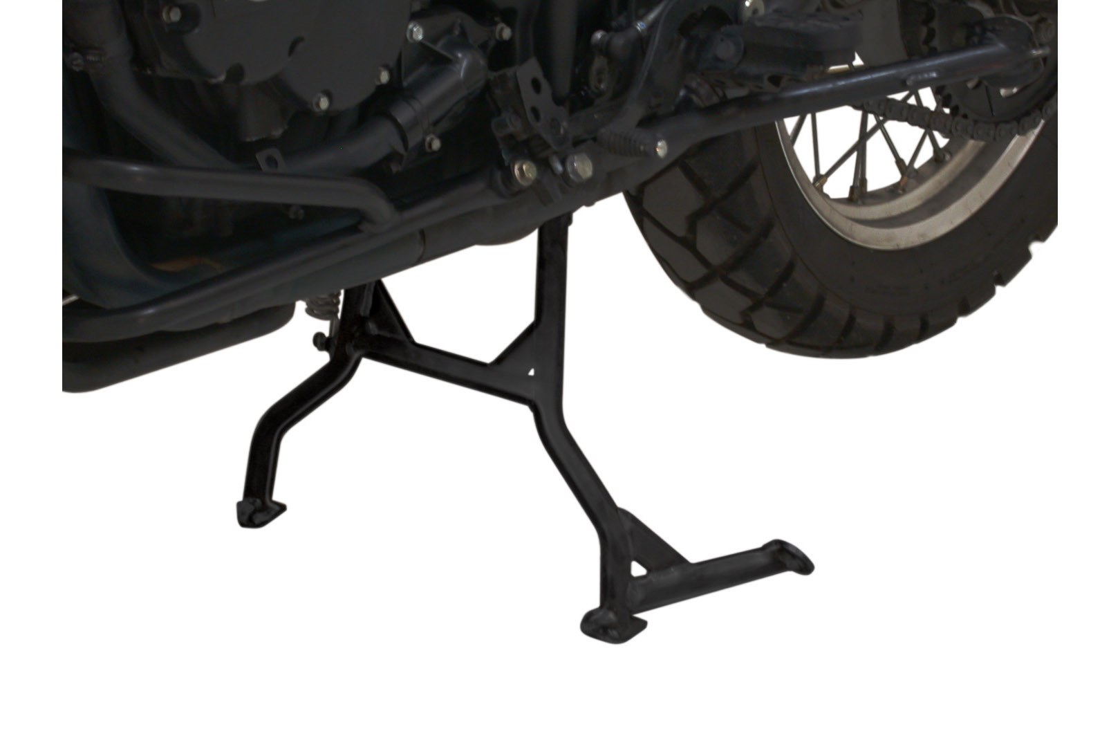 [HPS.11.121.100] Cavalletto centrale Nero. Triumph Tiger 855 / 900 (93-98).