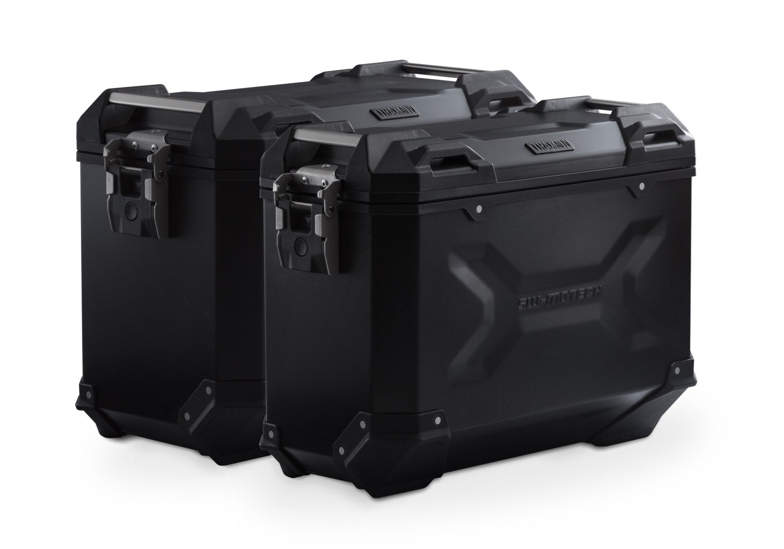 [KFT.07.664.70001/B] Sistema valigie in alluminio TRAX ADV Nero. 45/37 l. BMW R 1200 GS, R 1250 GS.