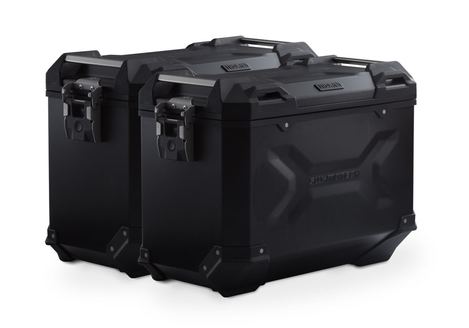 [KFT.22.140.70100/B] Sistema valigie in alluminio TRAX ADV Nero. 45/45 l. Multistrada 1200 / S (10-14).