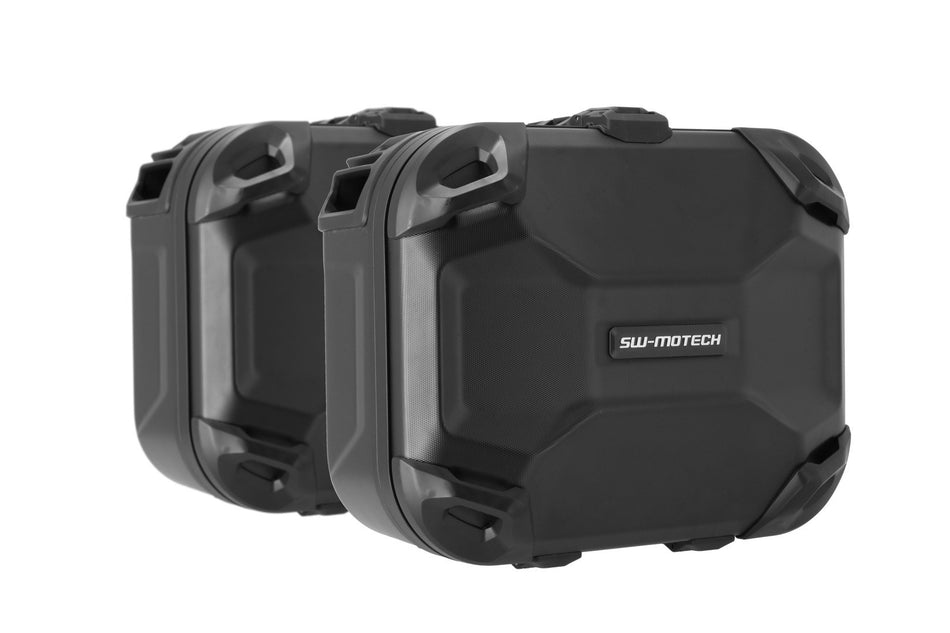 [KFT.22.822.65201/B] Sistema di valigie rigide DUSC modello USA Nero. 33/33 l. Multistr V4 (20-24),Sport/GT/Rally.
