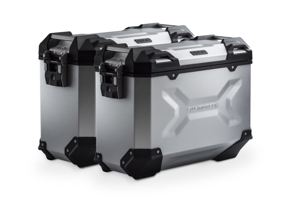 [KFT.22.822.70001/S] Sistema di valigie TRAX ADV Argento. 37/37 l. Ducati Multistrada V4 (20-).