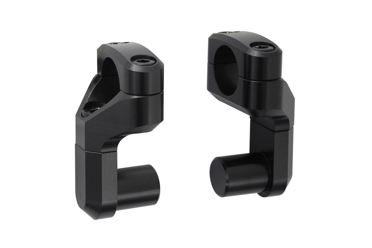 [LEH.00.039.170/B] Riser manubrio inclinati Ã 22 mm Vario Sollevamento/abbass. variabile. Nero