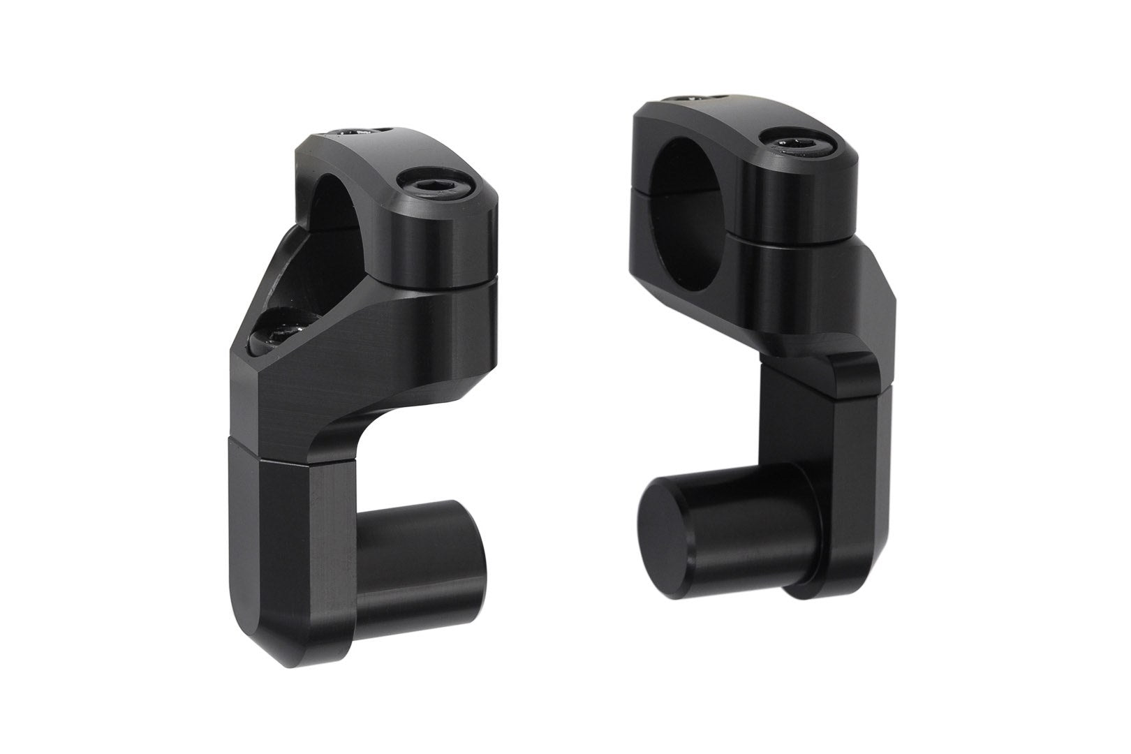 [LEH.00.039.170/B] Riser manubrio inclinati Ã 22 mm Vario Sollevamento/abbass. variabile. Nero