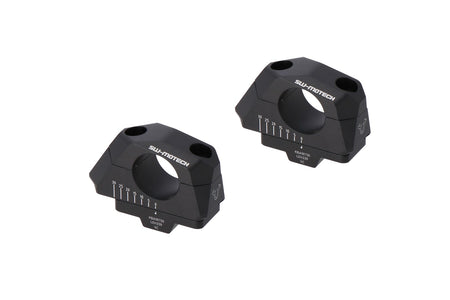 [LEH.00.039.32000/B] Riser manubrio inclinato regolabile per Ã32 A=32mm. Spostabile 5/10/15/20/25/30 mm. Nero