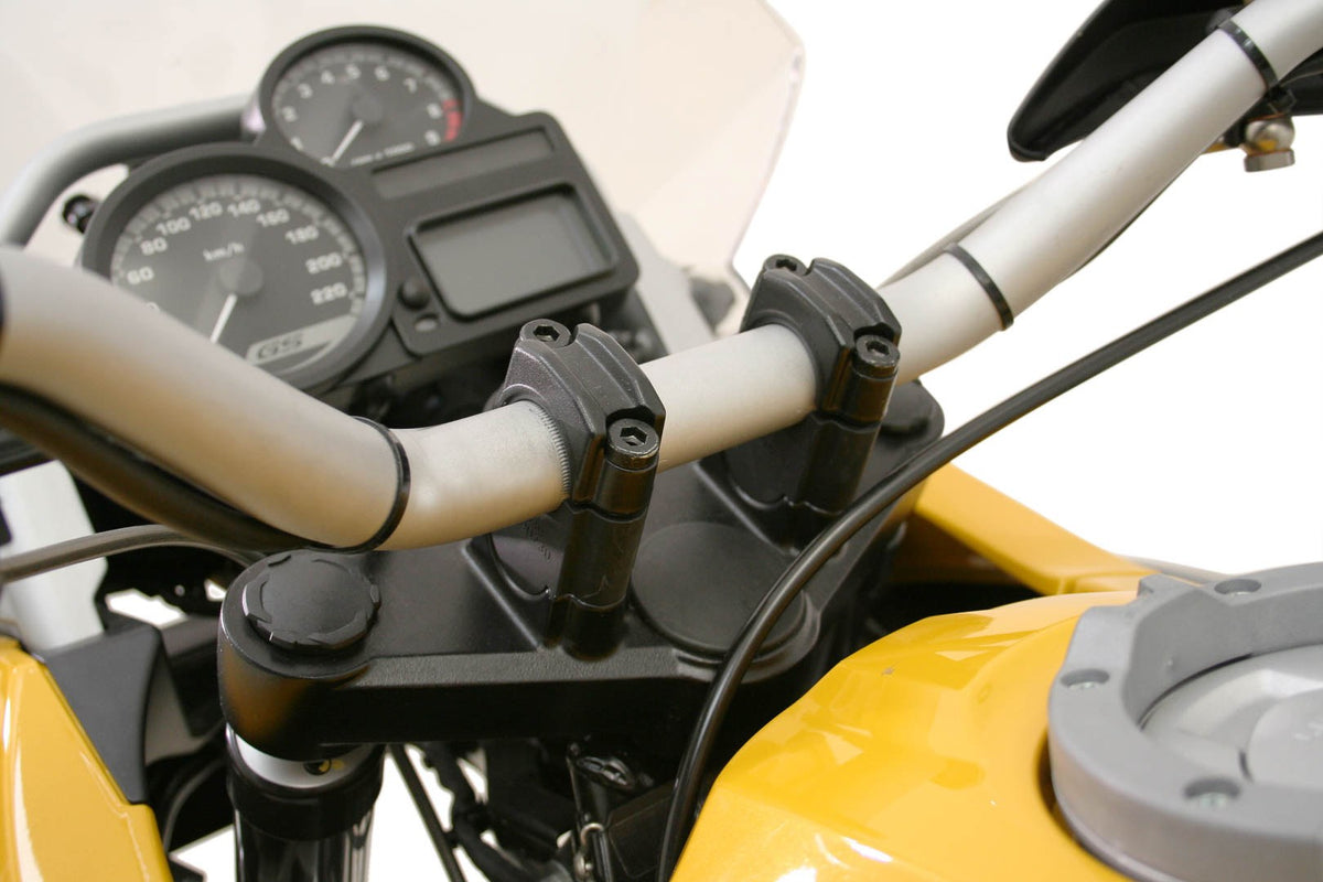 [LEH.07.039.111/B] Riser manubrio A=30 mm. Nero. BMW R 1200 GS/Adv, F 800 GS Adv.