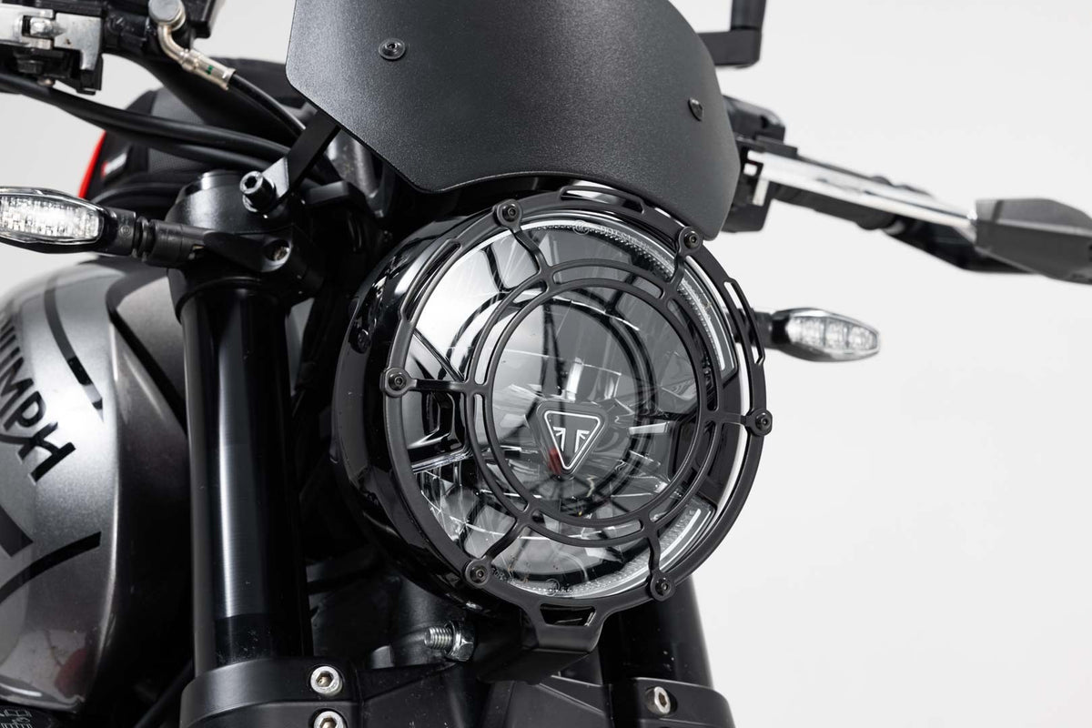 [LPS.11.842.10000/B] Griglia di protezione per fari Griglia prot. Nero. Triumph Trident 660 (21-25).