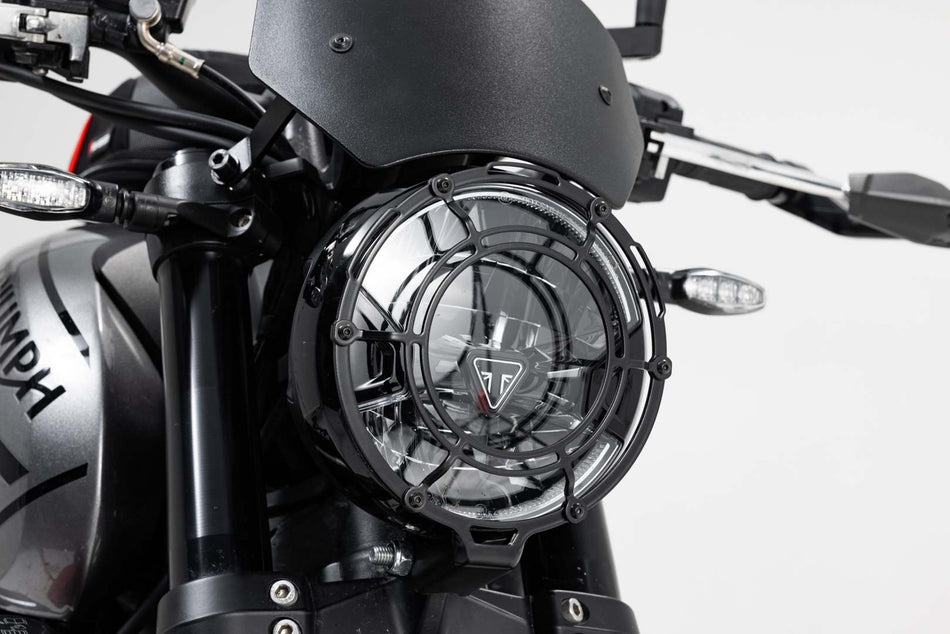 [LPS.11.842.10000/B] Griglia di protezione per fari Griglia prot. Nero. Triumph Trident 660 (21-25).