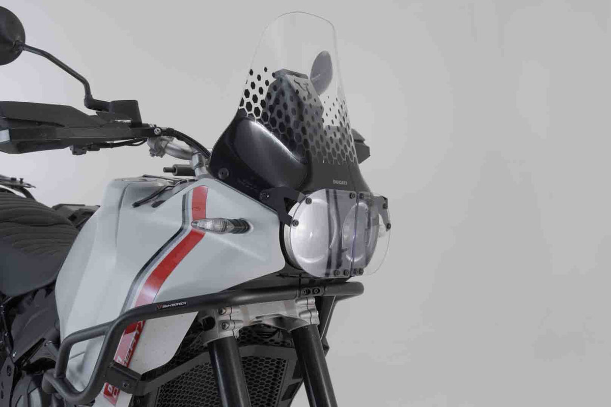 [LPS.22.995.10001/B] Griglia di protezione per fari Staffa con pannello in PVC. Ducati DesertX (22-).