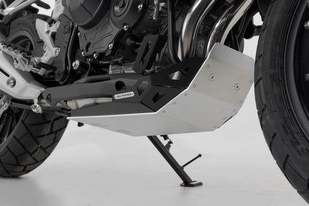 [MSS.01.919.10000] Protezione motore Nero/Argento. Honda CB500X (18-), NX500 (23-).