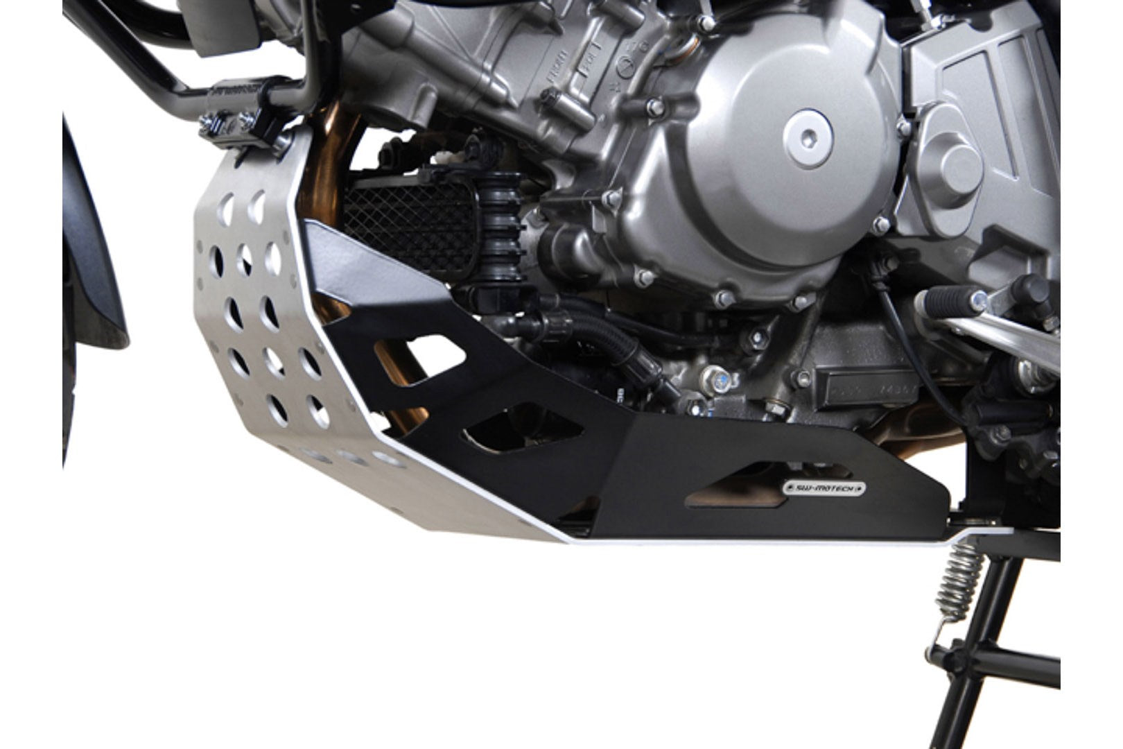 [MSS.05.296.10001/B] Protezione motore Nero/Argento. Suzuki DL 650 V-Strom (04-10).