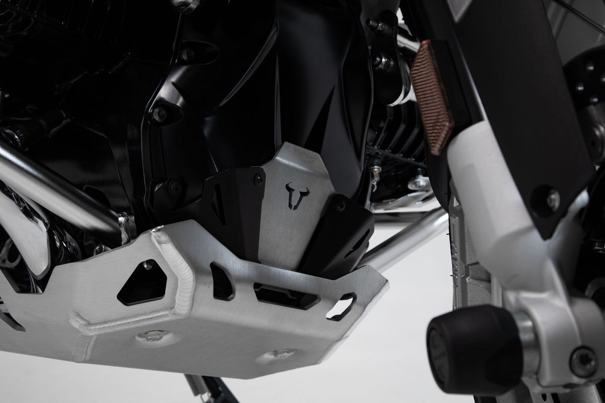 [MSS.07.781.10100/B] Prolungamento del paramotore anteriore Nero./Argento. BMW R1200 (12-18), R1250 (18-).