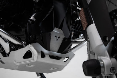 [MSS.07.781.10100/B] Prolungamento del paramotore anteriore Nero./Argento. BMW R1200 (12-18), R1250 (18-).
