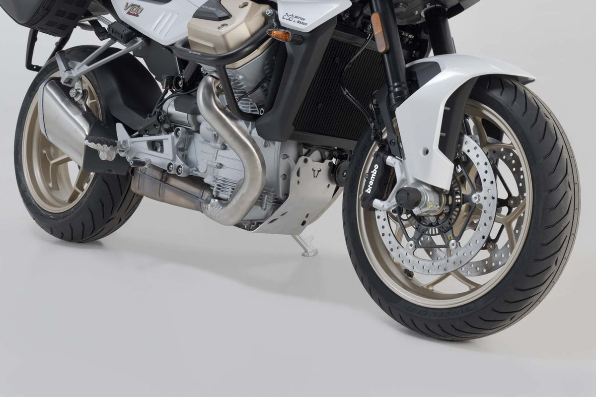 [MSS.17.038.10000/S] Protezione motore Argento. Moto Guzzi V100 Mandello/S.