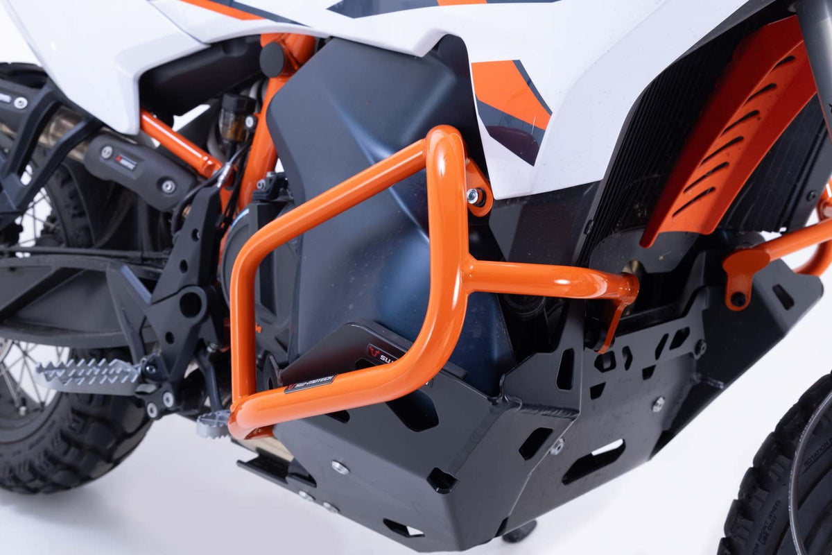 [SBL.04.918.10100/EB] Barra di protezione motore Arancio. KTM 790 Adv (23-), 890 Adv/R (22-).
