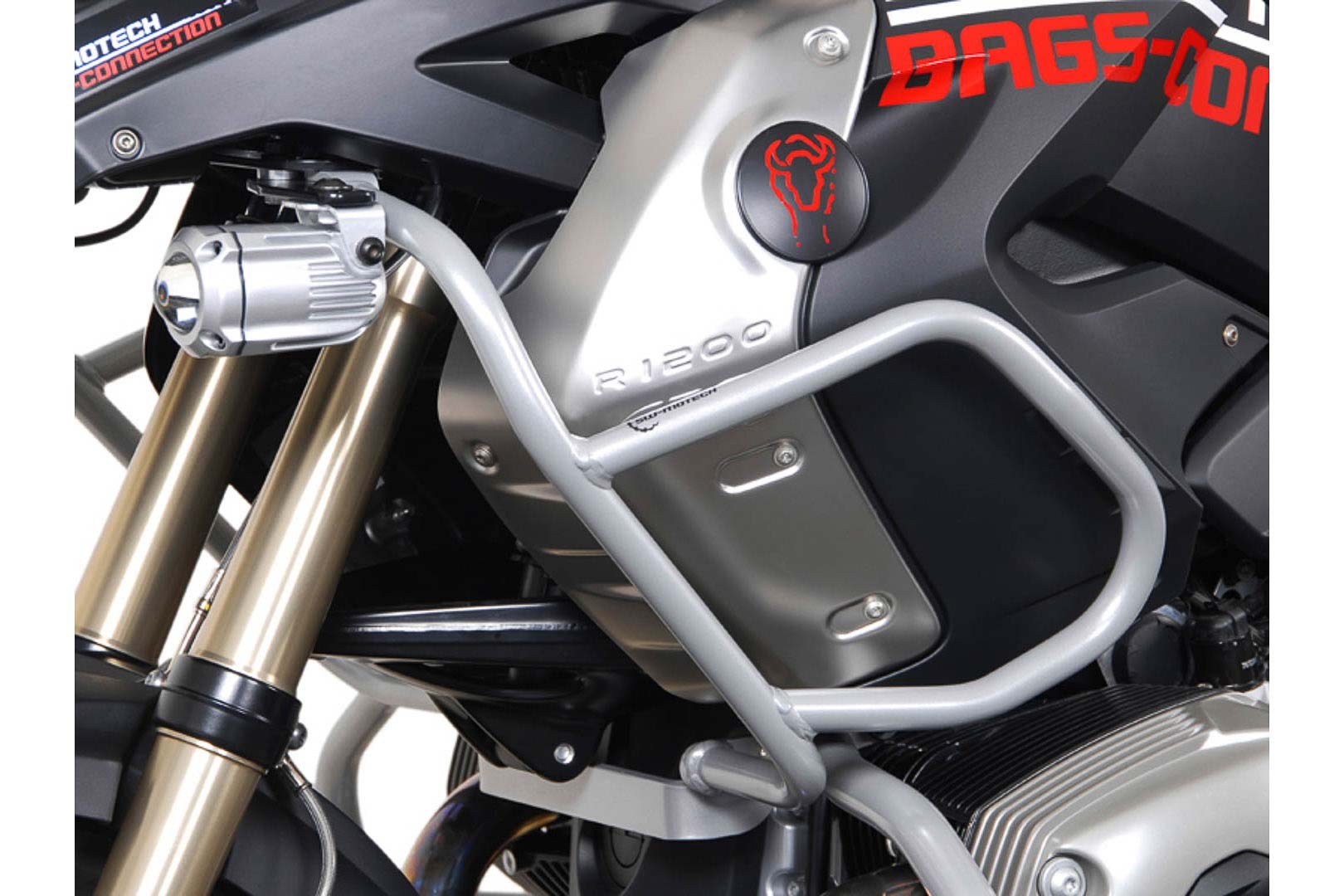 [SBL.07.565.10000/S] Barra di protezione superiore Argen. BMW R1200GS (08-12). Solo in v. con SW-SBL.