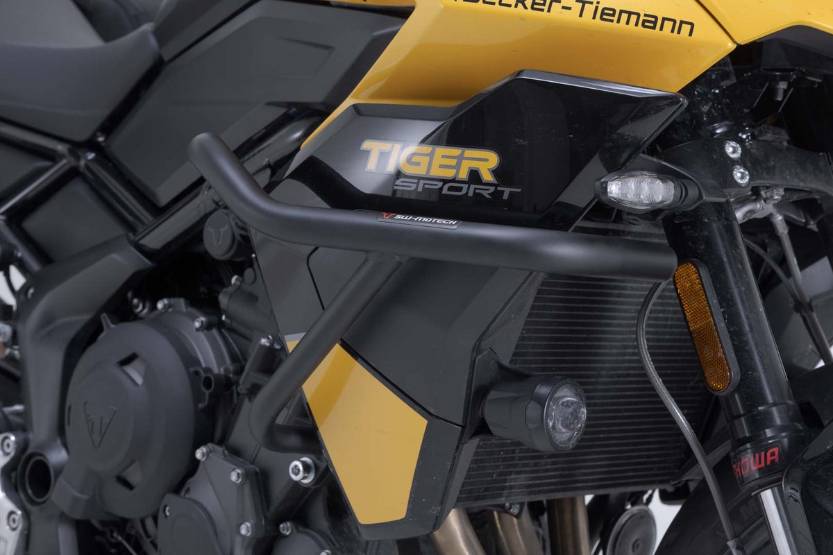 [SBL.11.025.10000/B] Barra di protezione motore Nero. Triumph Tiger 800 Sport (24-).