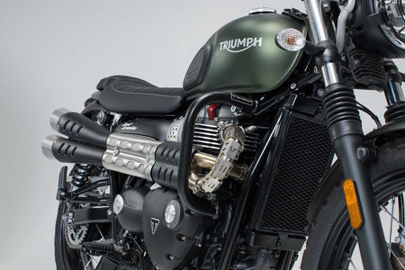 [SBL.11.884.10000/B] Barra di protezione motore Nero. Street Scrambler,Bonneville Bobber/Speedm.