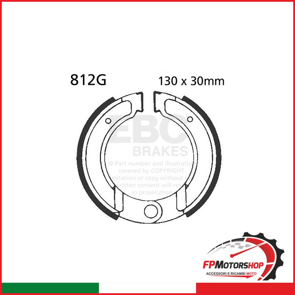 GANASCE KTM MX 125 83 EBC 812G SCANALATE