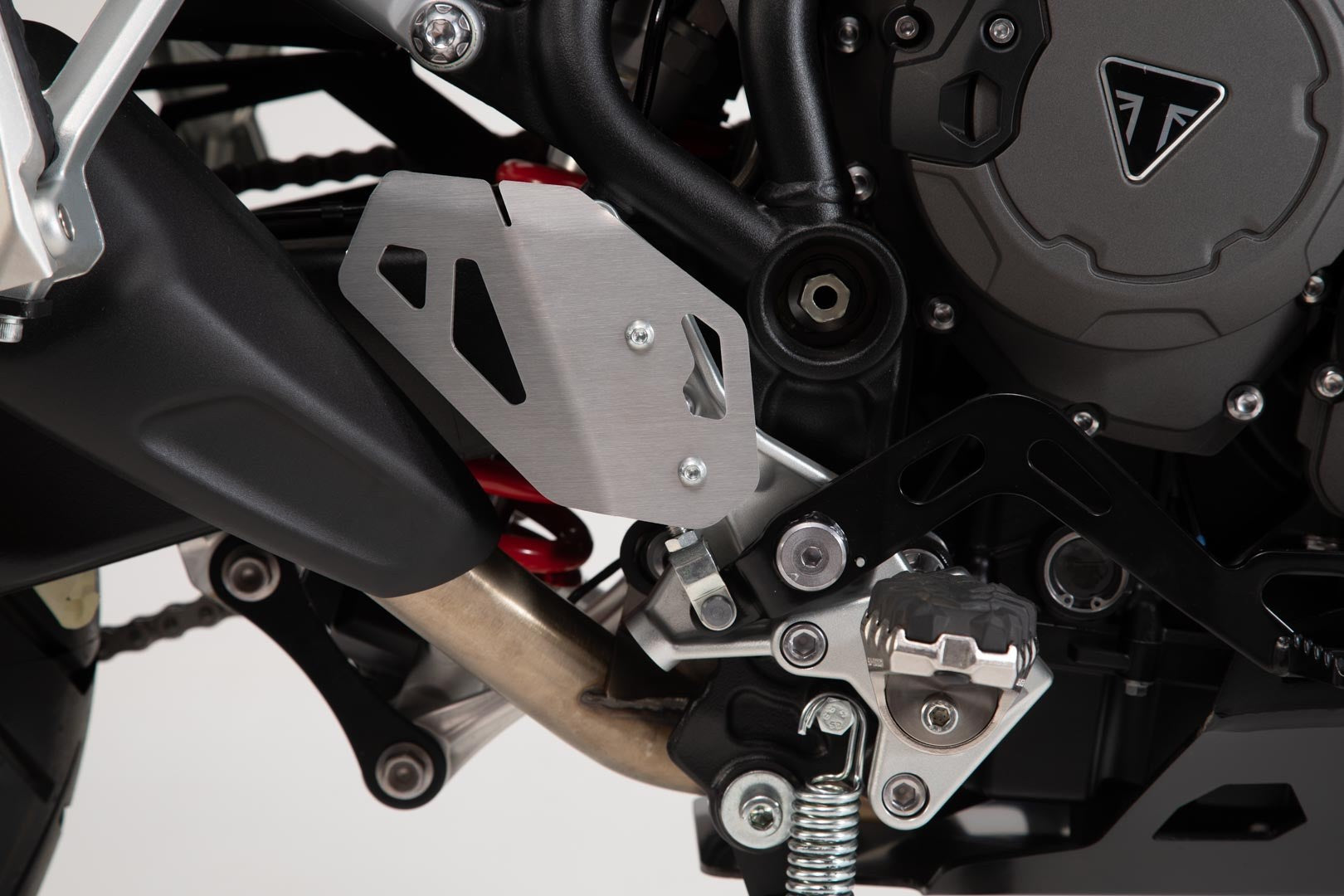 [SCT.11.953.10000/S] Protezione tallone destra Argento. Triumph Tiger 900/GT/Rally/Pro (19-23).