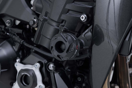 [STP.08.868.10001/B] Kit tamponi di protezione per telaio Nero. Modelli Kawasaki Z900 (16-), Z1100 (25-).