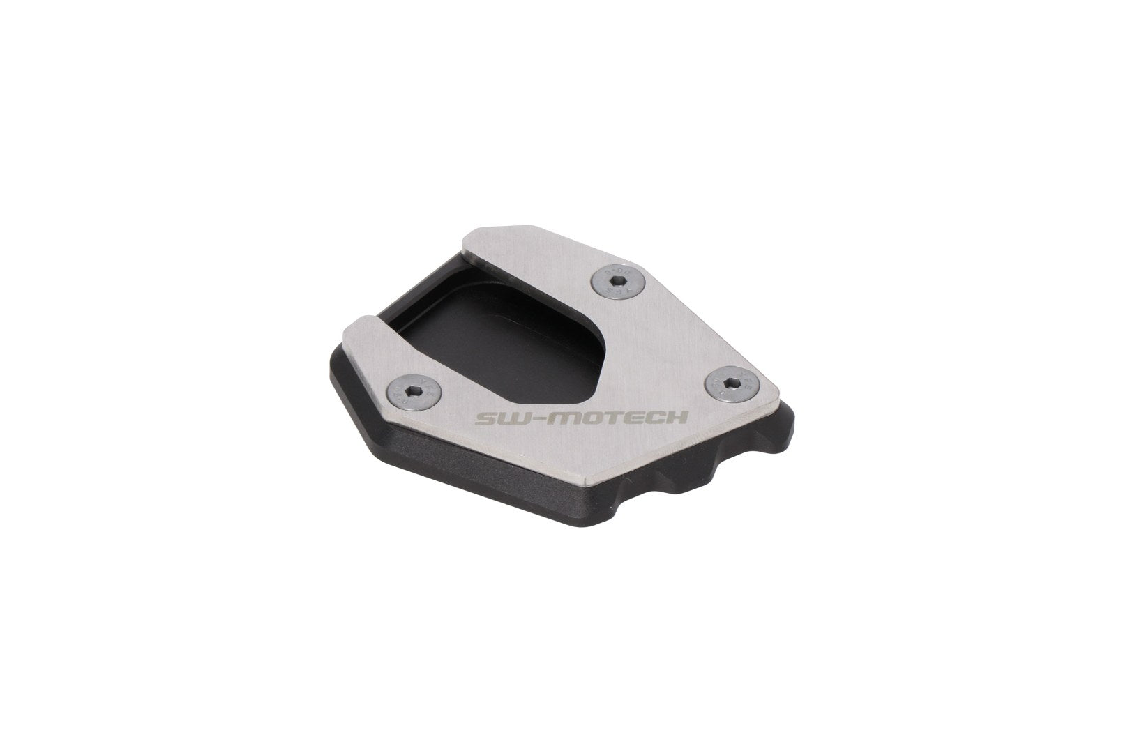 [STS.02.643.10000] Base maggiorata per cavalletto laterale Nero/Argento. Voge DS625X (24-) / DS900X (23-).