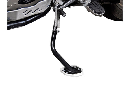 [STS.07.102.10000/S] Base maggiorata per cavalletto laterale Nero/Argento. BMW R1200GS / R1200GS Adventure.